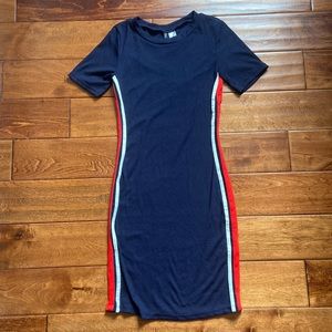 H&M Navy Blue Bodycon Mini Dress